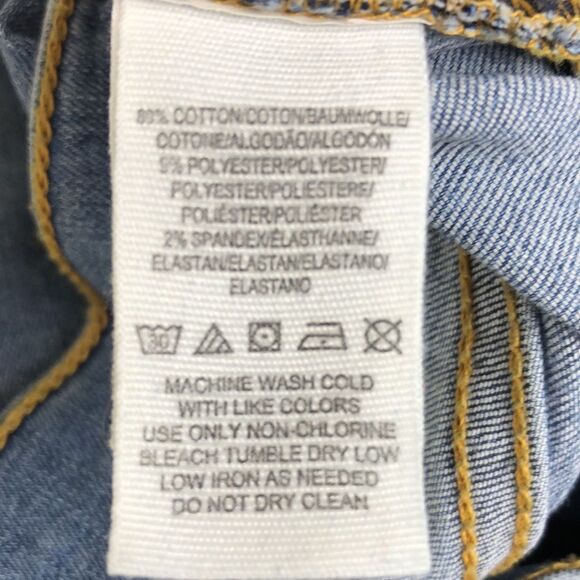 Urban Outfitters Free People High Rise Busted Knee Skinny Fit Blue Jeans - W 26 - Picture 9 of 15